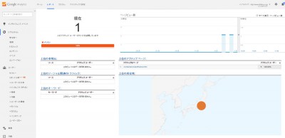 Google-Analyticsリアルタイムサマリ